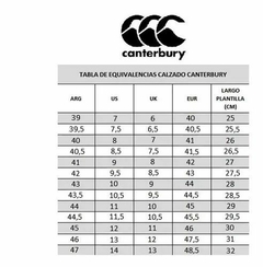 BOTINES DE RUGBY CANTERBURY STAMPEDE TEAM SG AU BLK/GRY 8 STUD (ALUMINIO - FORWARDS) - comprar online