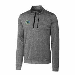 BUZO TRAINING TOP 1/2 CIERRE FLASH ADULTO GRIS JASPEADO HINDU CLUB
