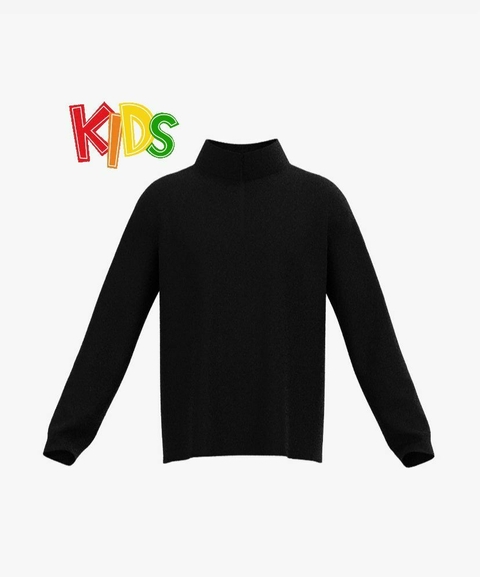 BUZO POLAR 1/2 CIERRE PAIXON KIDS NEGRO