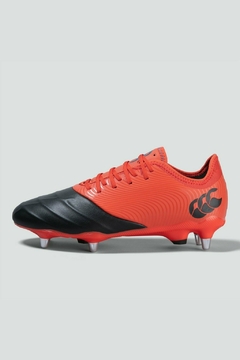 BOTINES DE RUGBY CANTERBURY PHOENIX GENESIS PRO SG ORG/BLK 6 STUD (ALUMINIO) - comprar online