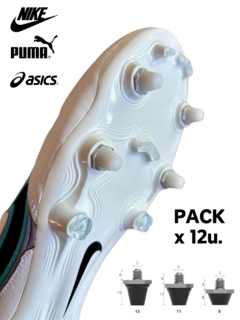 TAPONES DE PLASTICO PARA BOTINES NIKE / PUMA / ASICS PACK X12