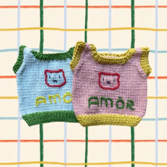 Chaleco Oso Nakama rosa - Mon and Frank