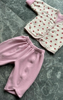 Pant slouchy polar rosa