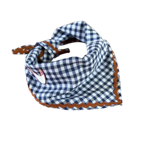 Bandana / Pañuelo Vichy Azul - comprar online