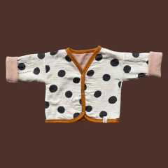 Saquito reversible Dots + polar beige - comprar online