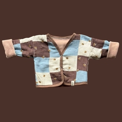 Saquito reversible Bees + polar beige - comprar online