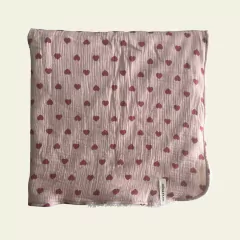Manta reversible Corazón + corderito (base rosa) - buy online