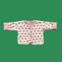 Saquito reversible Corazón + polar rosa en internet