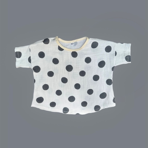 Remera Dots grafito