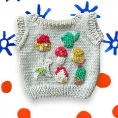 Chaleco Norte off white