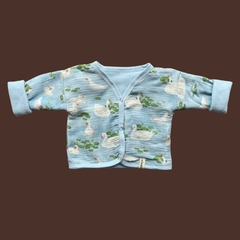 Saquito reversible Cisne + polar celeste - comprar online