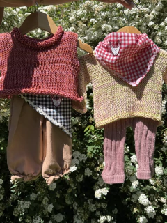 Chaleco Sur de algodón [rosa y ladrillo] - tienda online