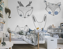 MURAL MÁSCARA DE ANIMALES