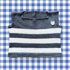 Chaleco | Top tejido Marino azul