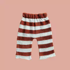 Pantalón tejido Marino ladrillo