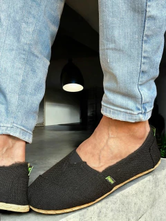 Alpargata Nipa Winter Comfy Full Corderito Black tela antimancha en internet