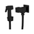 Ducha Higienica Square C100 1/4 Preto Fosco Gatilho Metal Rainha