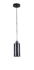 Pendente Vidro Cilíndrico 1xe27 Com Base Aço Preto - Blumenau