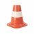 Cone Sinalizador Rigido 75cm Branco e Laranja Plastcor - Ferraz e Gomes Construção e Acabamentos
