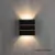 Arandela Clean Led Aletada Abs+Pc 6w Bi Volt 3.000k Marrom - Blumenau na internet