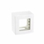 Caixa De Sobrepor 75x75 2 Postos Com Suporte Sleek Branco - Margirius