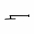 Ducha Fria Articulada Slim Square Preto Fosco Metal - Rainha - comprar online