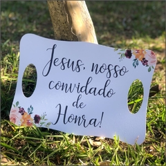 PLACA COM APOIOS ENTRADA DOS NOIVOS - comprar online