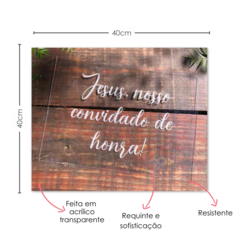 PLAQUINHA ENTRADA DOS NOIVOS ACRÍLICO - comprar online