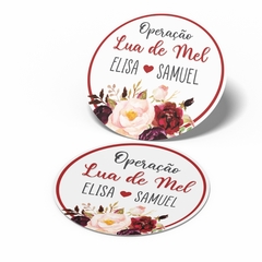ADESIVO CORTE DA GRAVATA PERSONALIZADO COM FLORES