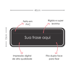 PLACA CARRO DOS NOIVOS MDF ADESIVADO - comprar online