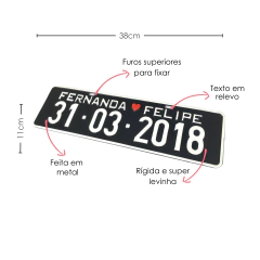 PLACA DECORATIVA MATERNIDADE METAL EM RELEVO - comprar online