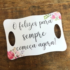 PLACA COM APOIOS ENTRADA DOS NOIVOS - comprar online