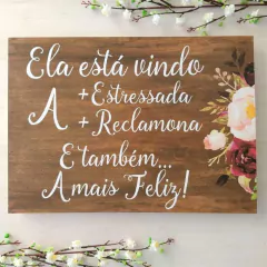 PLACA ENTRADA DOS NOIVOS PAJEM DAMINHA - comprar online