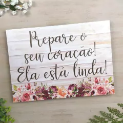 PLACA ENTRADA DOS NOIVOS PERSONALIZADA - comprar online