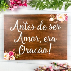 PLACA ENTRADA DOS NOIVOS PERSONALIZADA - comprar online