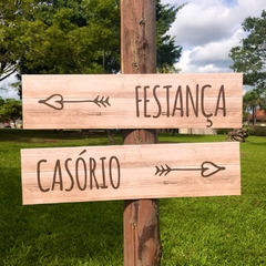 PLACAS CASAMENTO INDICATIVAS SINALIZAÇÃO