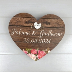 PORTA ALIANÇAS CASAMENTO