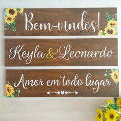 PLACAS CASAMENTO INDICATIVAS SINALIZAÇÃO