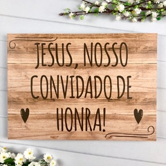 PLACA ENTRADA DOS NOIVOS PERSONALIZADA - comprar online