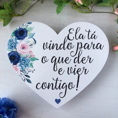 PLACA CORAÇÃO ENTRADA DOS NOIVOS - comprar online