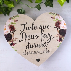 PLACA CORAÇÃO ENTRADA DOS NOIVOS - comprar online