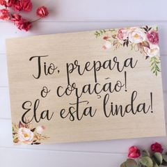 PLACA ENTRADA DOS NOIVOS PERSONALIZADA - comprar online