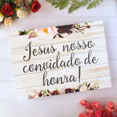 PLACA ENTRADA DOS NOIVOS PERSONALIZADA - comprar online
