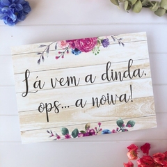 PLACA ENTRADA DOS NOIVOS PERSONALIZADA - comprar online