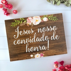 PLACA ENTRADA DOS NOIVOS PERSONALIZADA - comprar online
