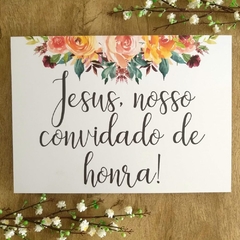 PLACA ENTRADA DOS NOIVOS PERSONALIZADA - comprar online