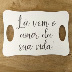 PLACA COM APOIOS ENTRADA DOS NOIVOS - comprar online