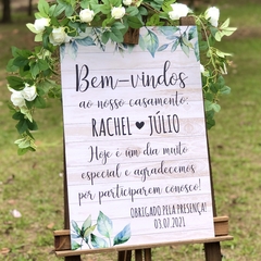PLACA RECEPÇÃO PERSONALIZADA