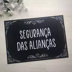 PROMOÇÃO PLACA LÁ VEM A NOIVA
