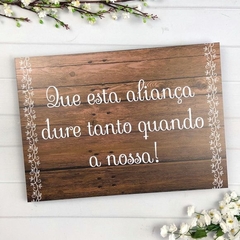 PLACA ENTRADA DOS NOIVOS PERSONALIZADA - comprar online